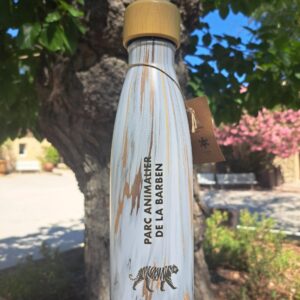 GOURDE ISOTHERME BLANCHE "TIGRE"