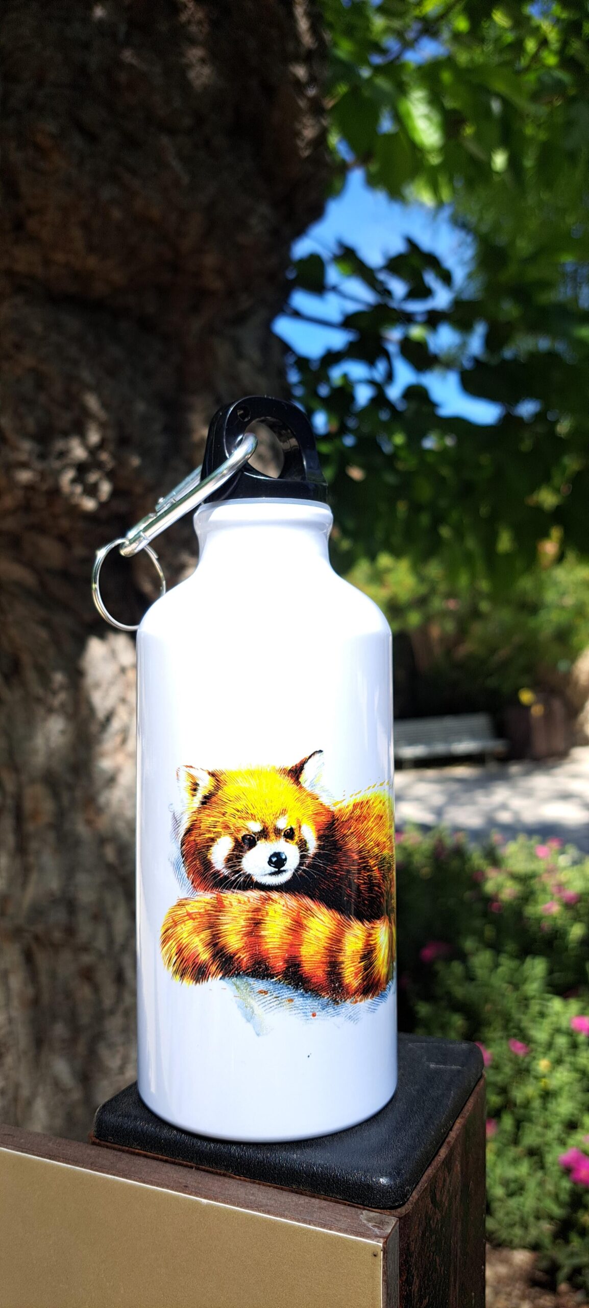GOURDE BLANCHE "PANDAS ROUX"